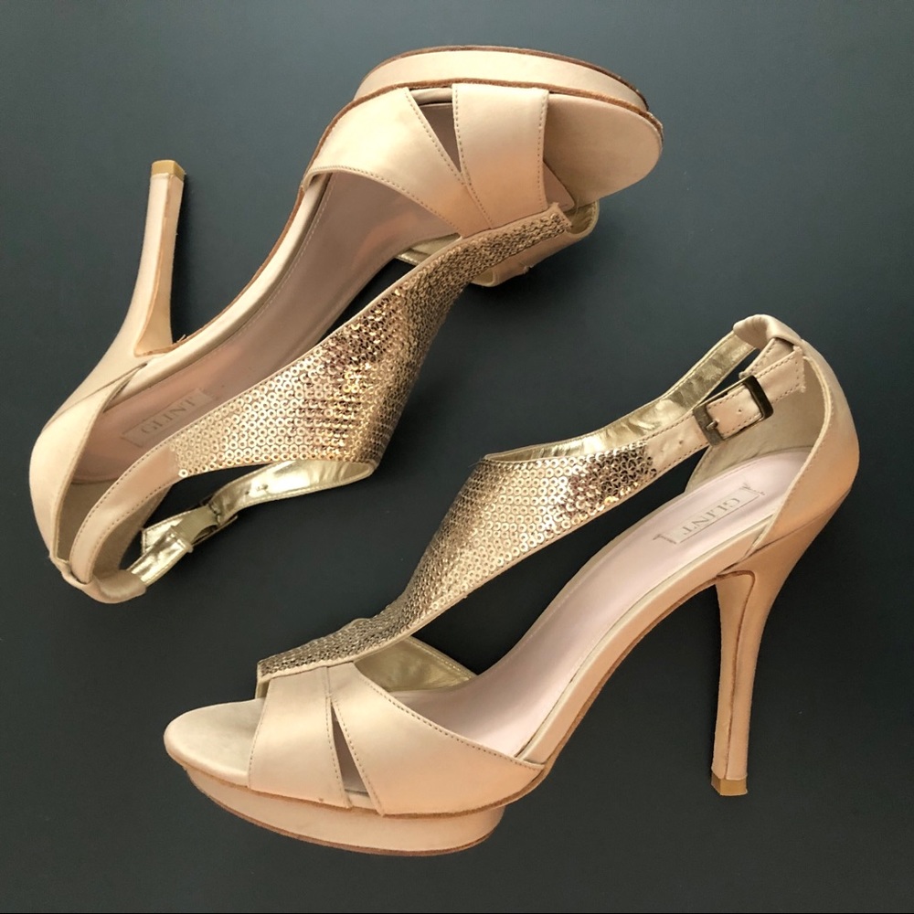 Glint | Gillian Satin Platform Sandals - Picture 3 of 13